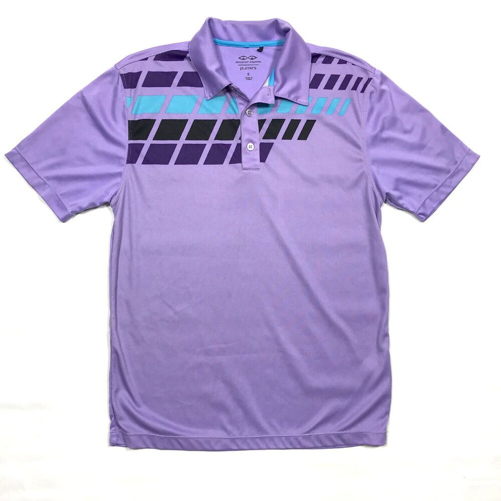 Snake Eyes Players Purple Short Sleeve Graphic Golf Polo Mens SM